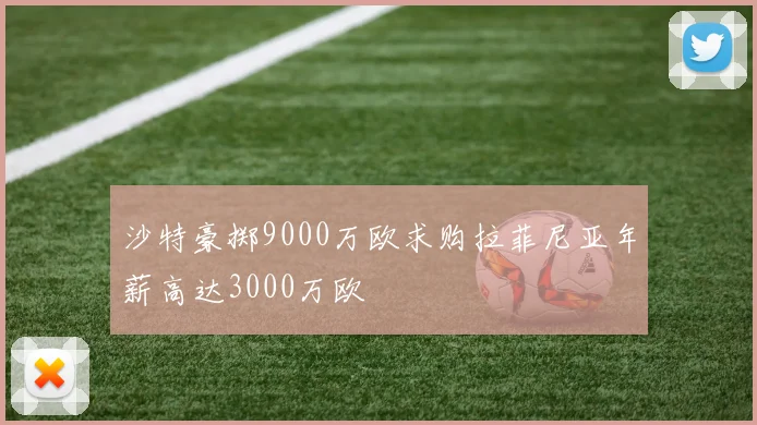 沙特豪掷9000万欧求购拉菲尼亚年薪高达3000万欧